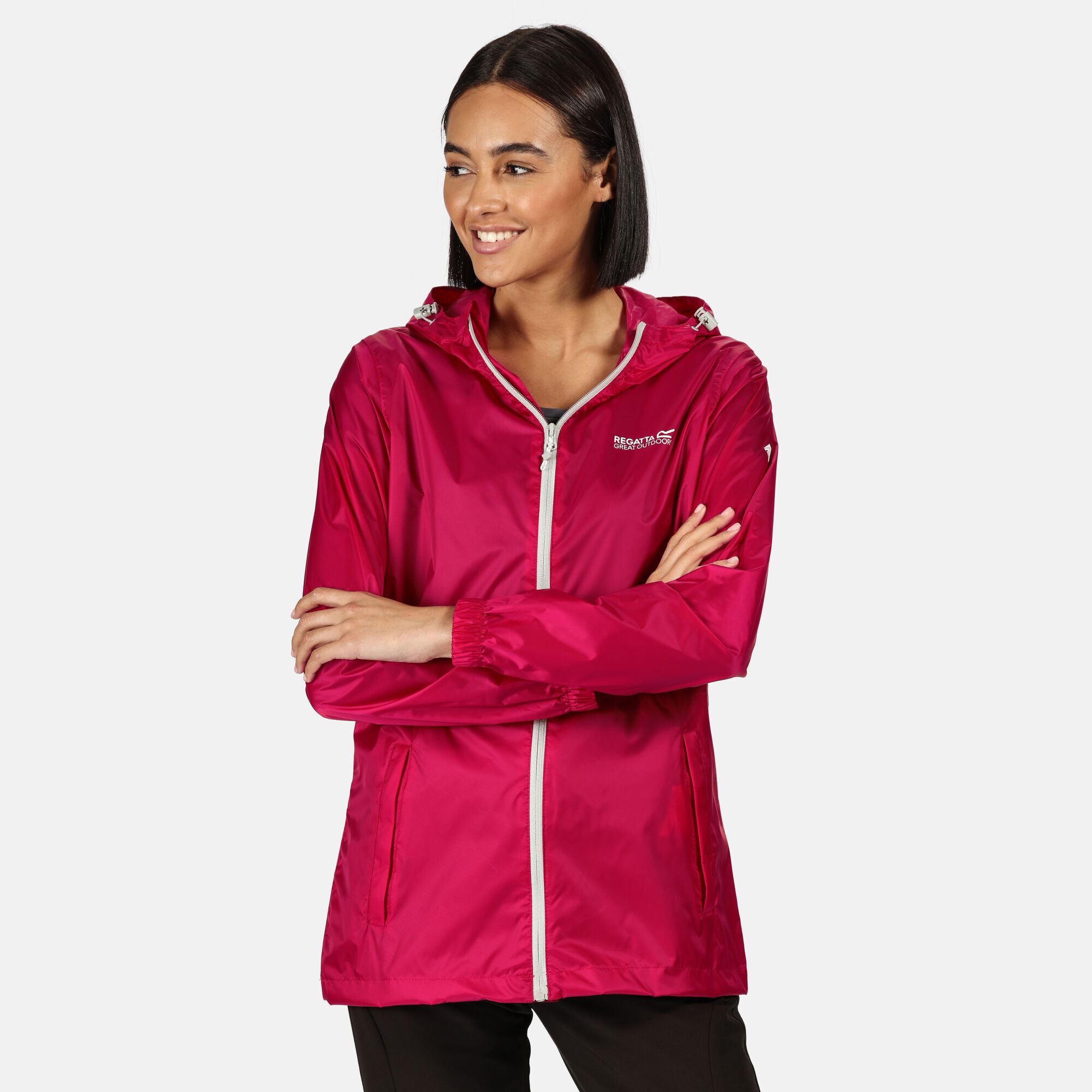 Regatta Pack It III Size 10 Women’s Waterproof Jacket Dark Cerise for